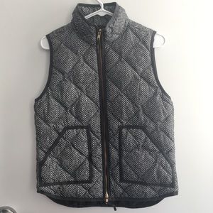 J. Crew Grey Puffy Vest